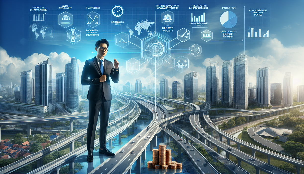 alt_text: "Poster proyek AHY dan rencana infrastruktur berkelanjutan di Sumsel."