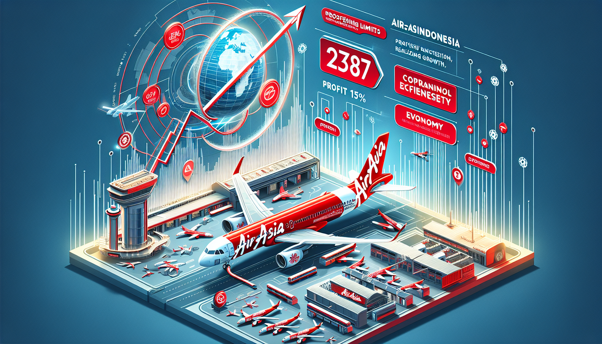 alt_text: Airasia Indonesia fokus mencapai laba meski kerugian berkurang di tengah tantangan bisnis.