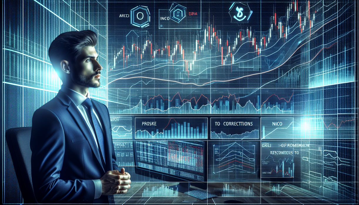 alt_text: "Grafik tren saham dan proyeksi IHSG untuk Jumat, 6 Maret 2026."