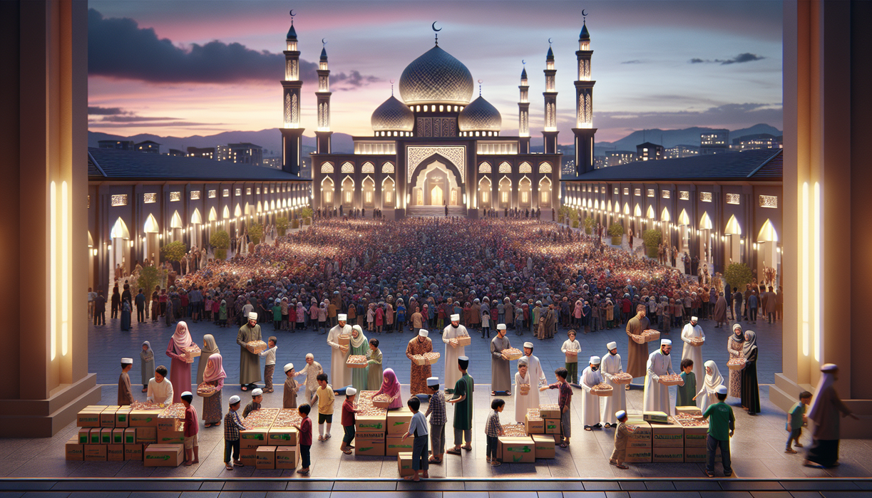 alt_text: Aksi kemanusiaan Ramadan, bantuan finansial diberikan kepada 1.000 anak yatim.