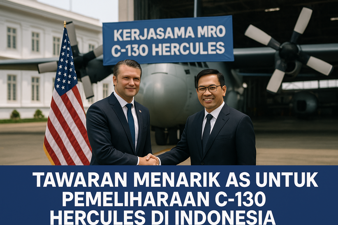 alt_text: Hegseth tawarkan Indonesia jadi pusat pemeliharaan pesawat Hercules.
