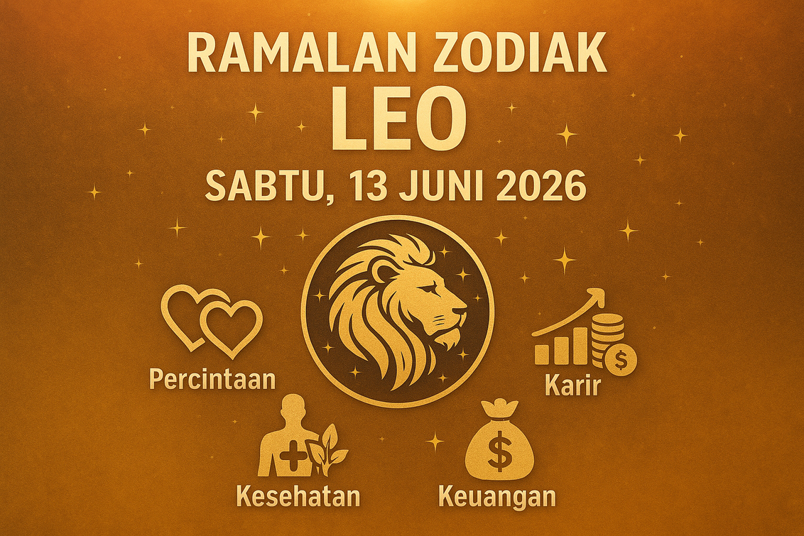 alt_text: Ramalan Zodiak Leo 13 Juni 2026: Awal babak baru membawa perubahan signifikan dalam hidup.