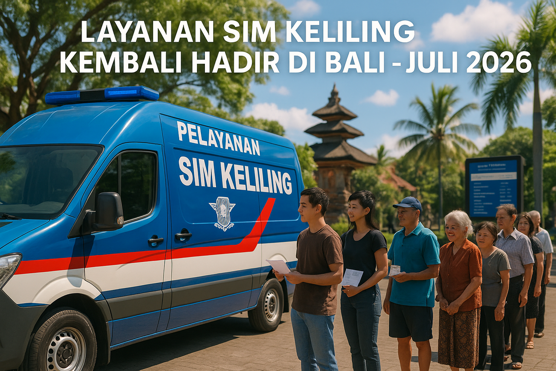 Jadwal SIM Keliling Bali: Lokasi dan waktu layanan hari Rabu. Panduan lengkap ada di sini!