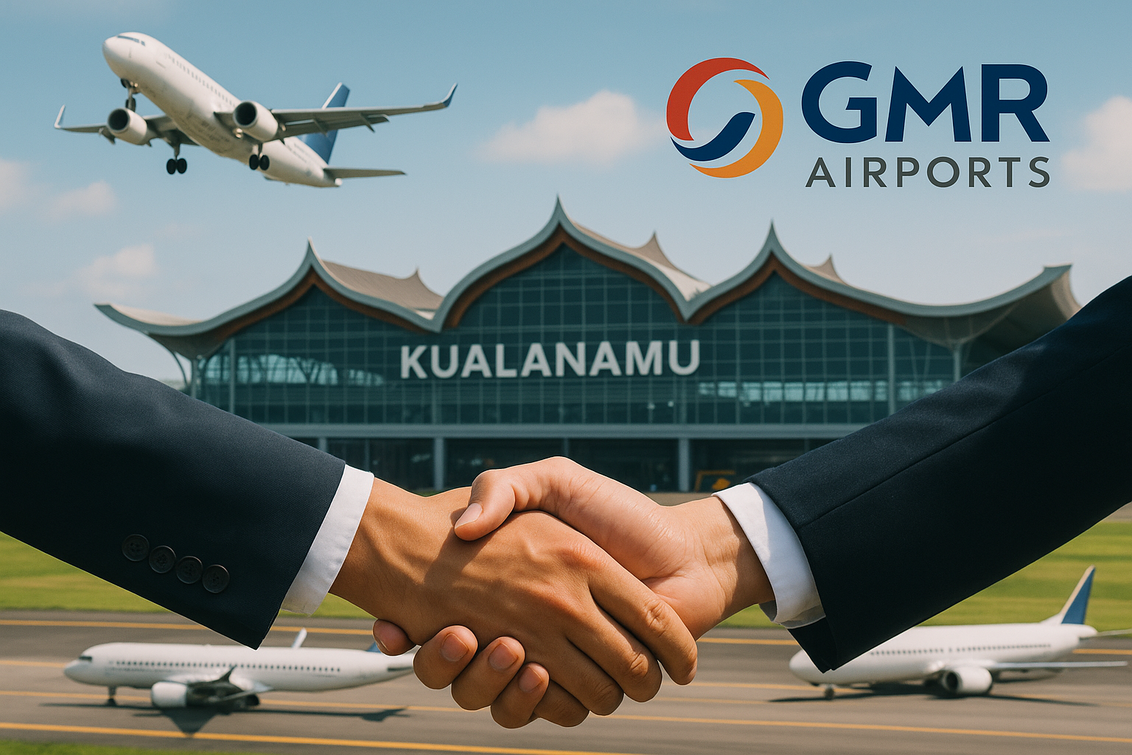 Transformasi besar di Bandara Kualanamu oleh GMR, tingkatkan fasilitas dan pengalaman penumpang.