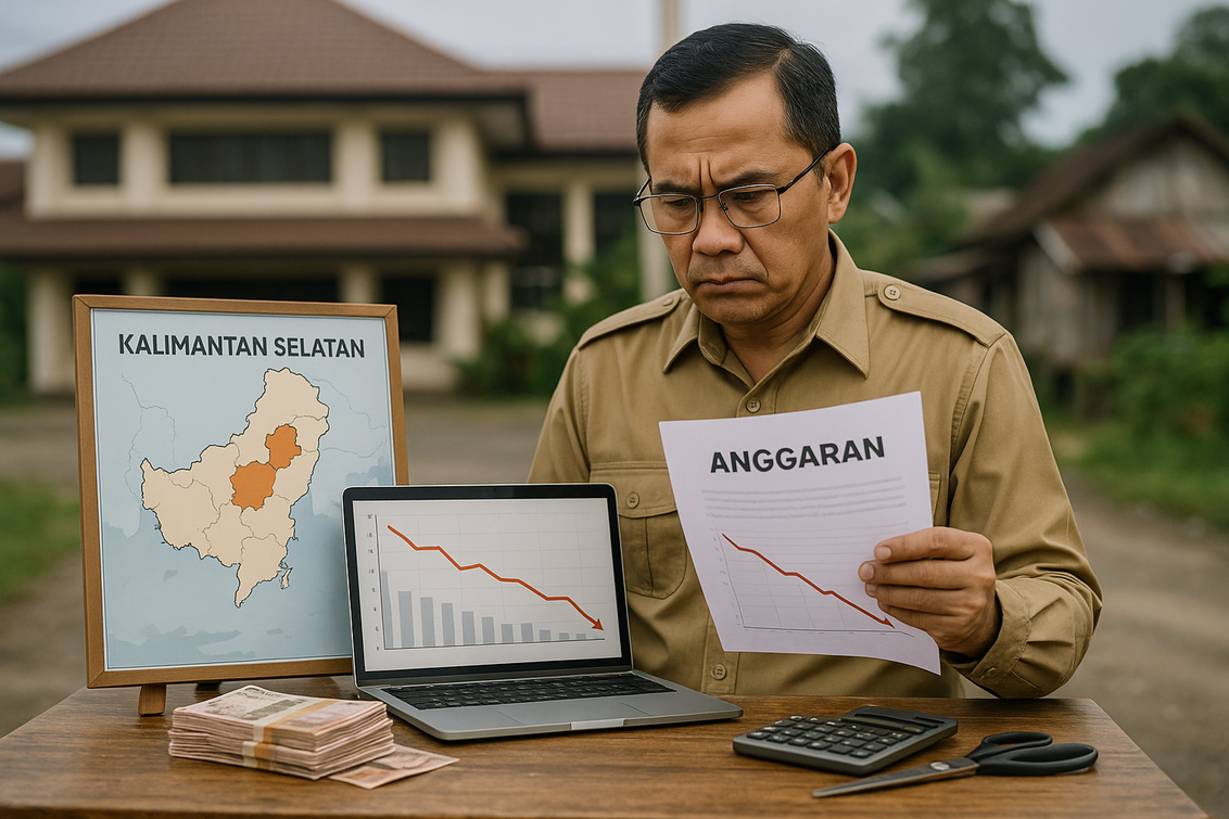 Menggambarkan tantangan anggaran dan pentingnya evaluasi keuangan di tengah defisit.