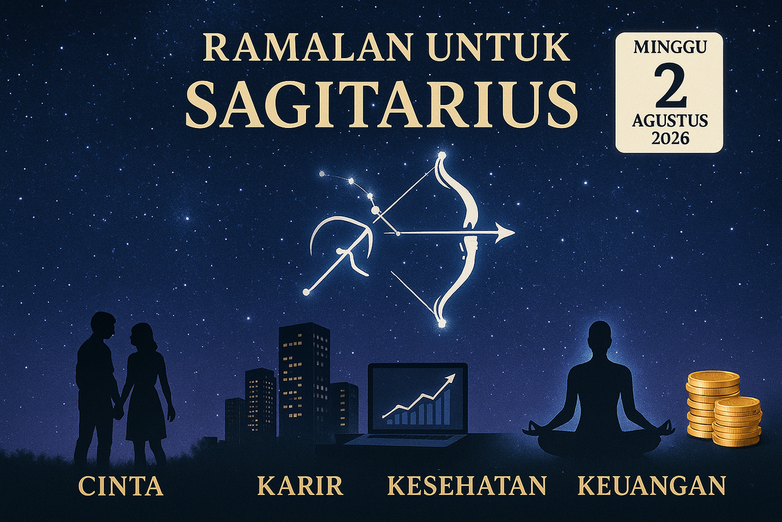 Ramalan Sagitarius 2 Agustus 2026: Kejutan finansial dan peluang baru dalam karier menantimu.