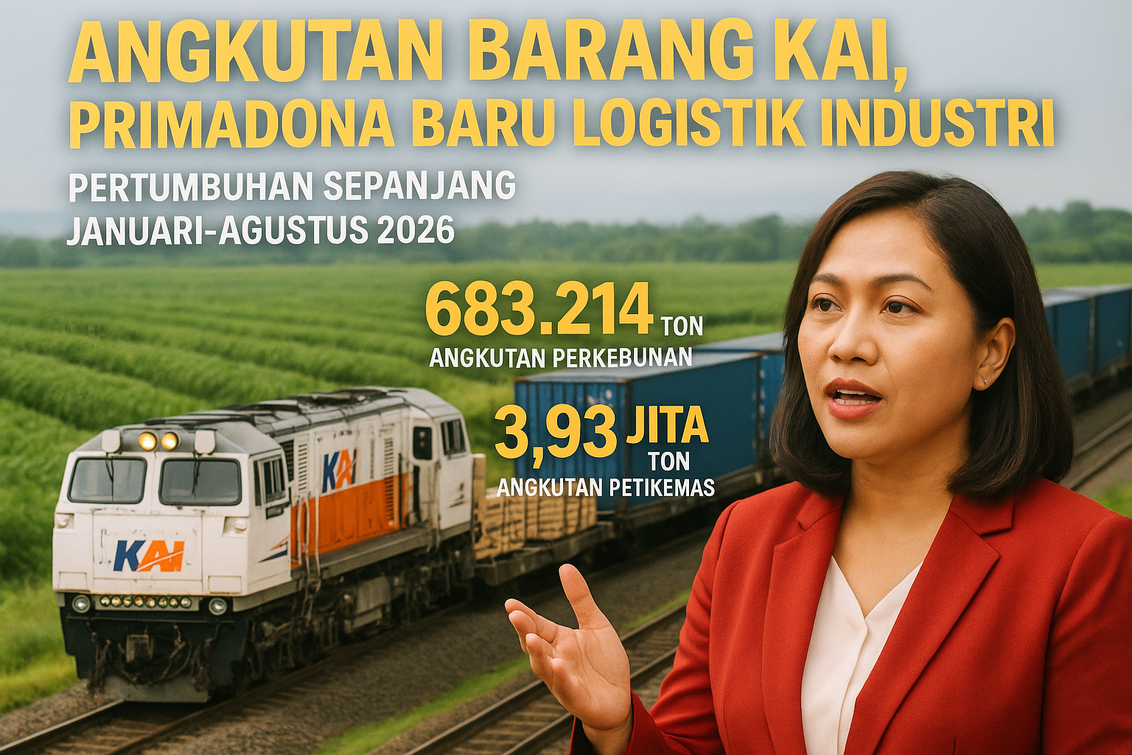 "Angkutan Barang KAI: Solusi Logistik Modern, Andalan Baru dalam Industri."