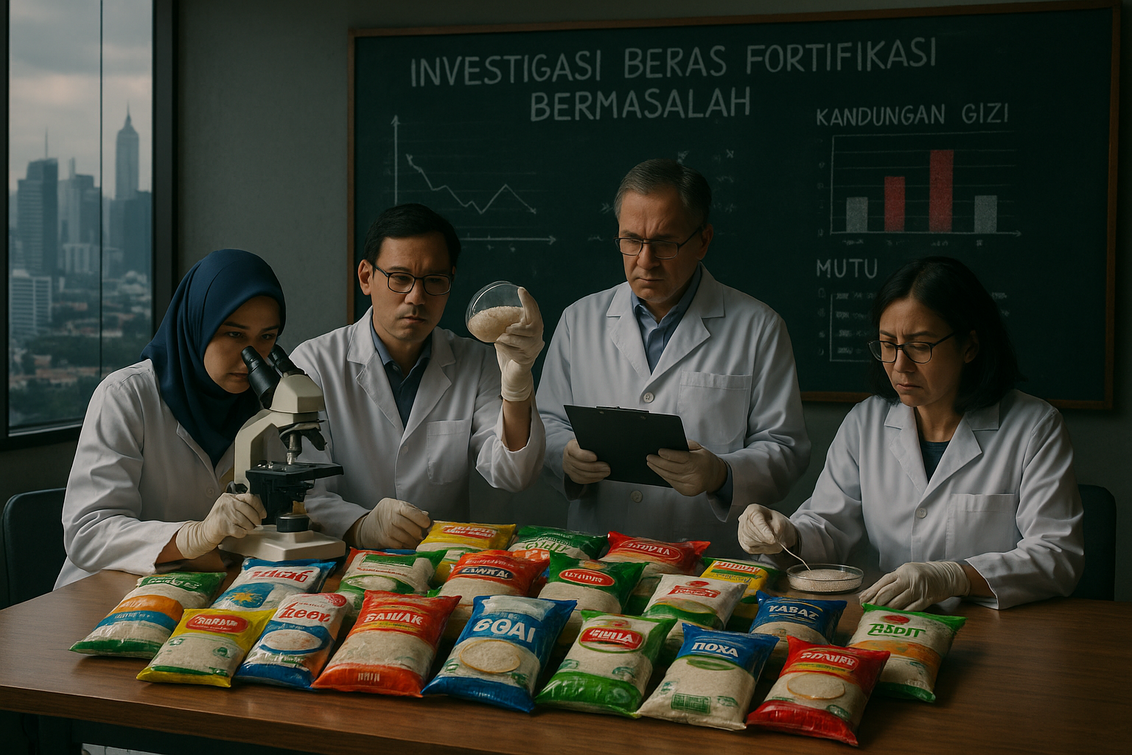 Kasus beras fortifikasi mengguncang stabilitas ekonomi pangan, menimbulkan krisis kesehatan.