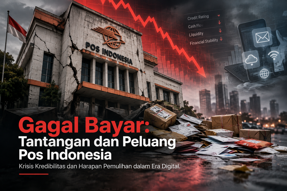 "Dampak Gagal Bayar Pos Indonesia: Keterlambatan layanan dan kepercayaan publik menurun."