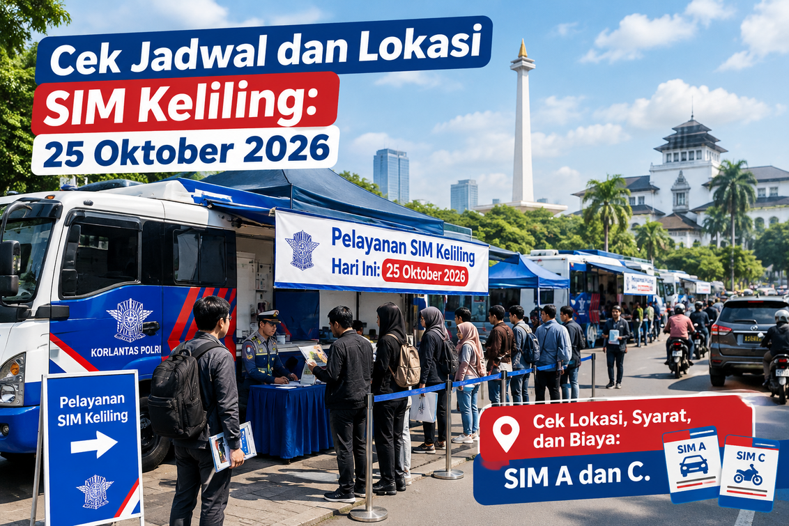 Layanan SIM Keliling: Jadwal Minggu untuk memperpanjang SIM, praktis bagi pecinta otomotif.