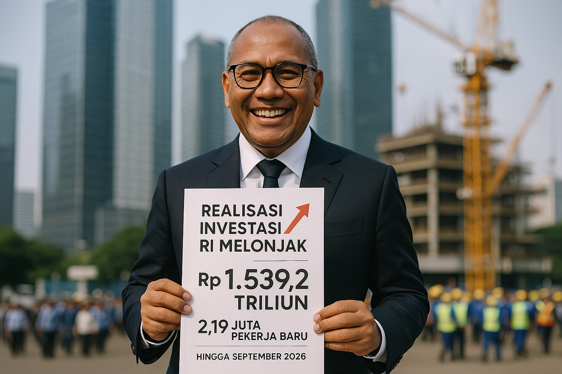 Realisasi investasi RI meningkat pesat, cari tahu siapa yang menjadi investor terbesar!